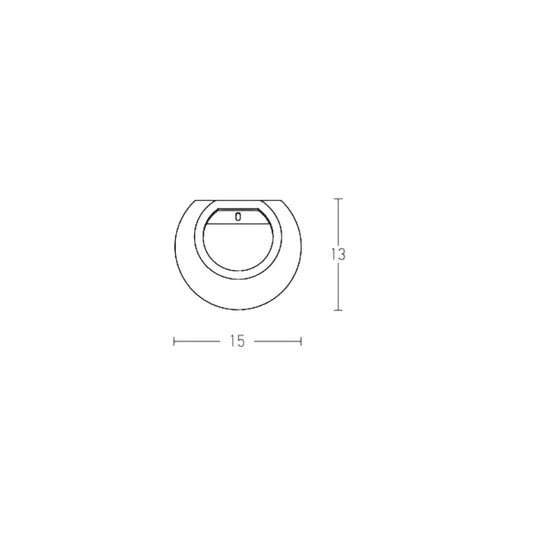 Stell applique 15x13cm (art.180028)