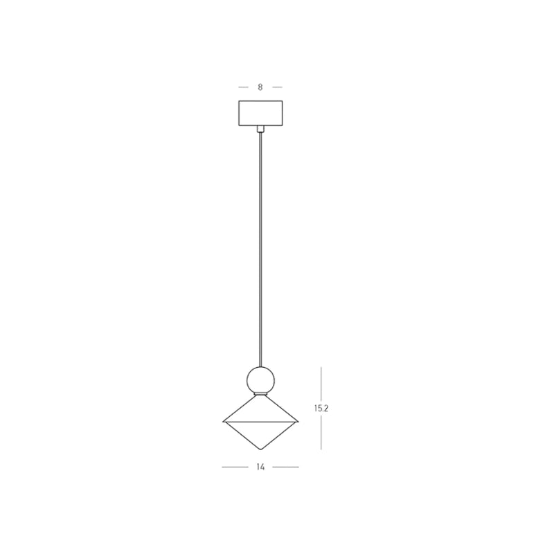 Triang sospensione singola 14x15.2cm (art.25100)
