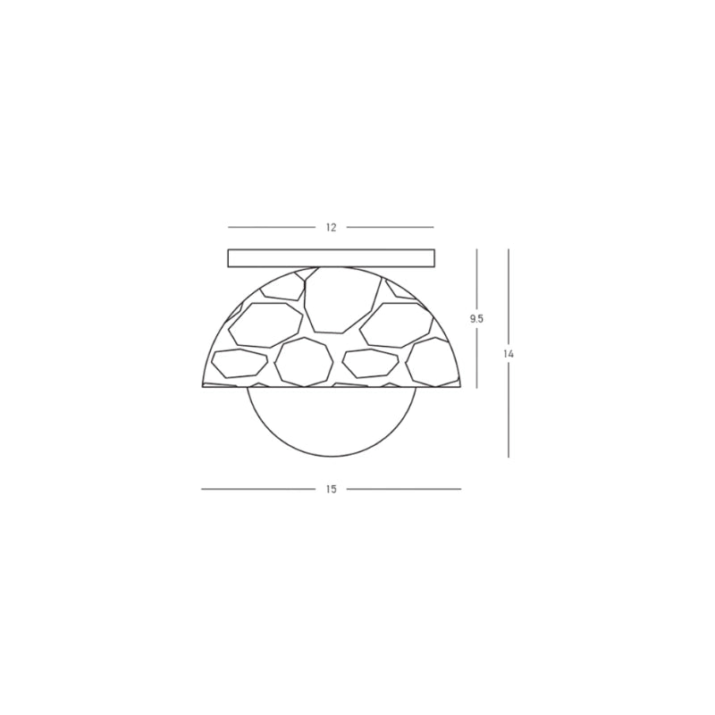 Muri applique 15x14cm (art.25418)