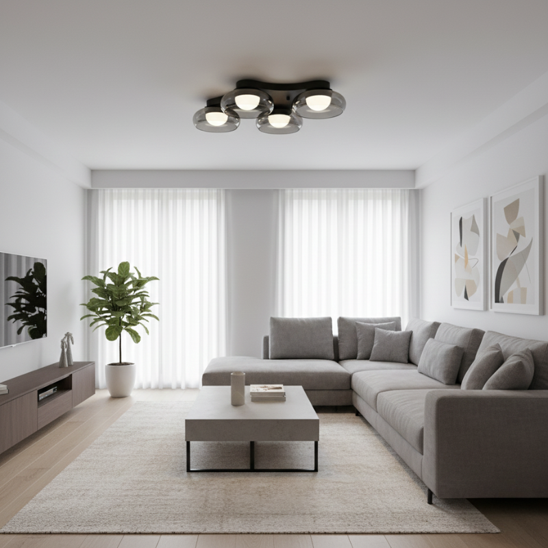 Carlene plafoniera a 4