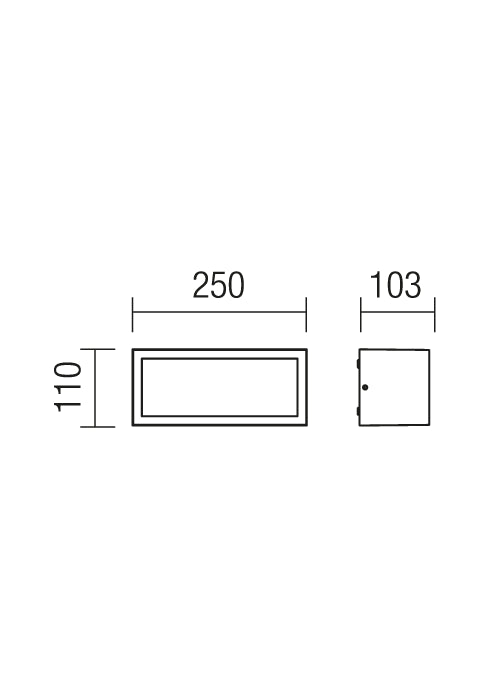 Brick Applique Diffusore Liscio