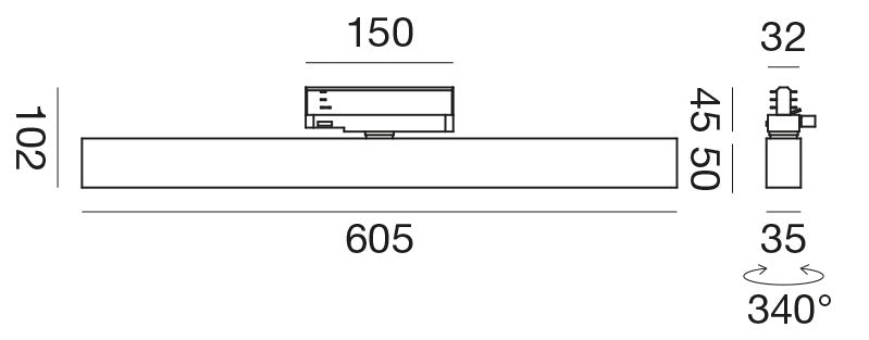 Linear Track 605cm