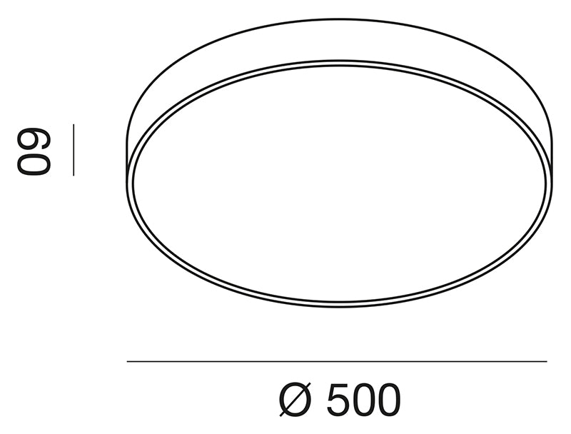 Soft Plafoniera Ø500
