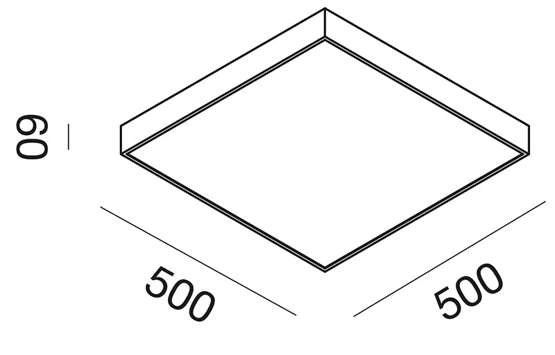 Square Horizion Plafoniera