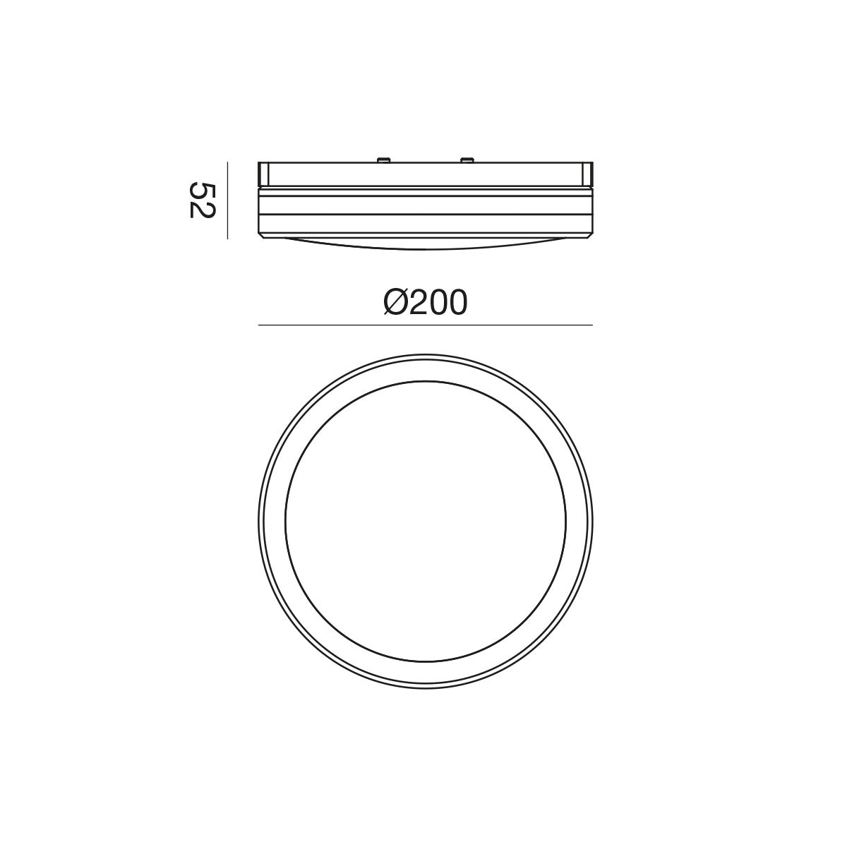 Ring lampada da soffitto
