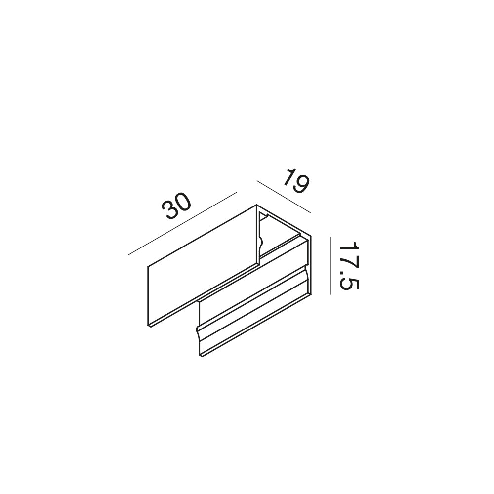 Clip in alluminio neon flex 3d