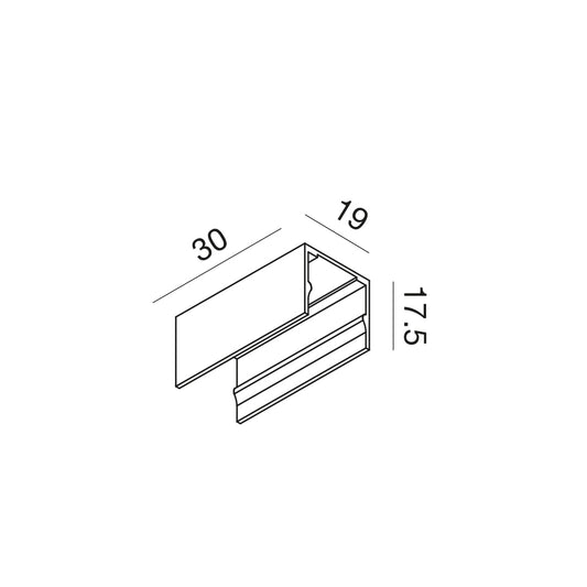 Clip in alluminio neon flex 3d