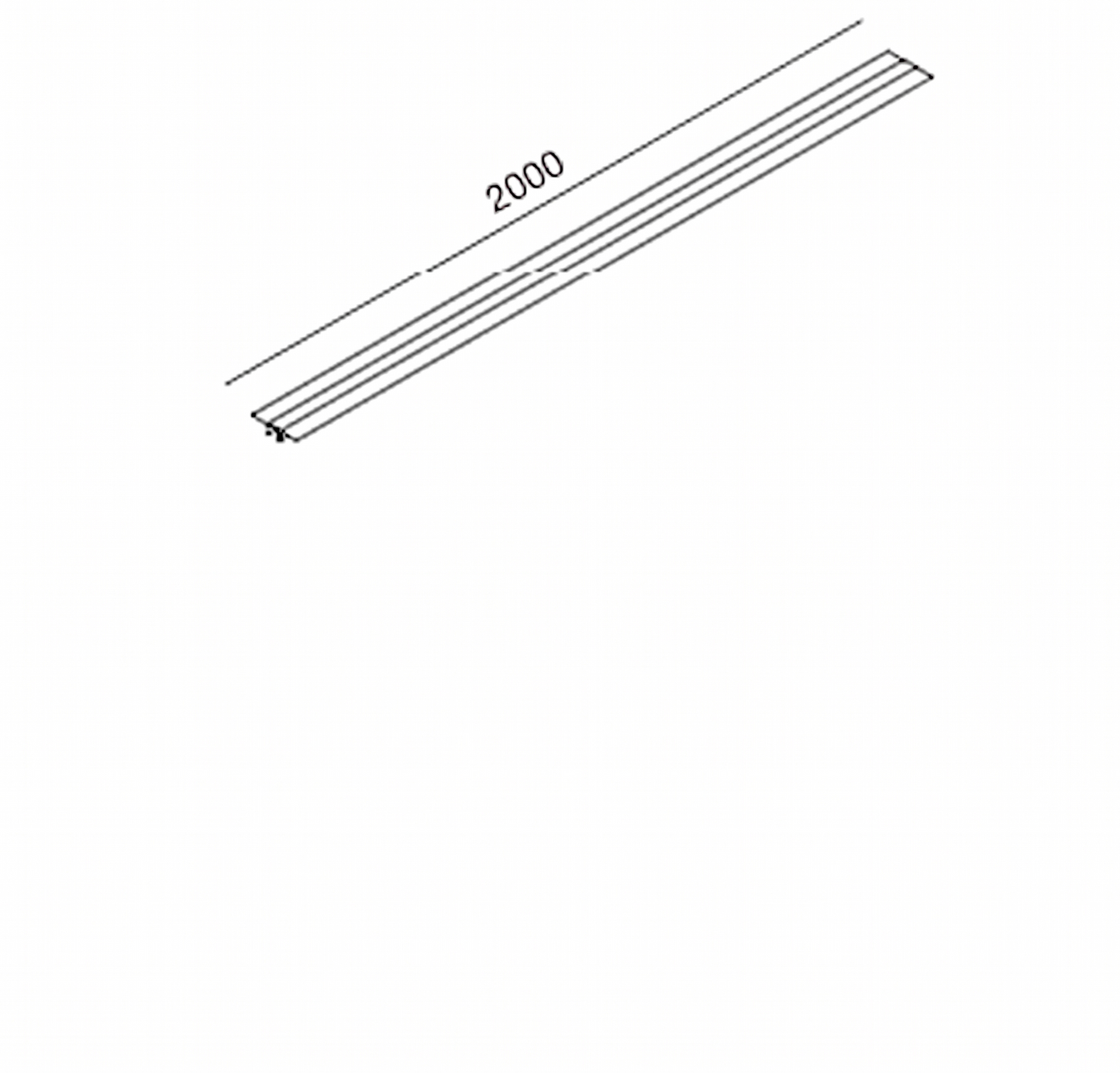 Binario incasso per proiettroi 48Vdc