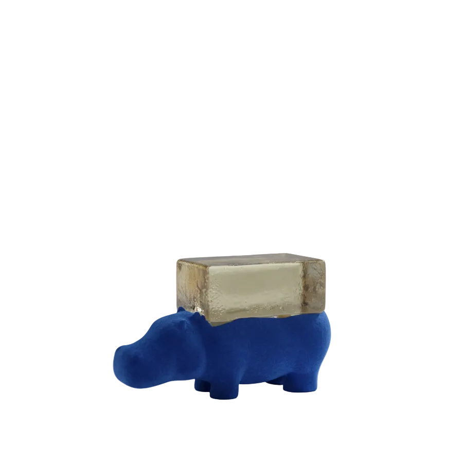 Hippo Wagon scultura L 80 P 34 H 45cm