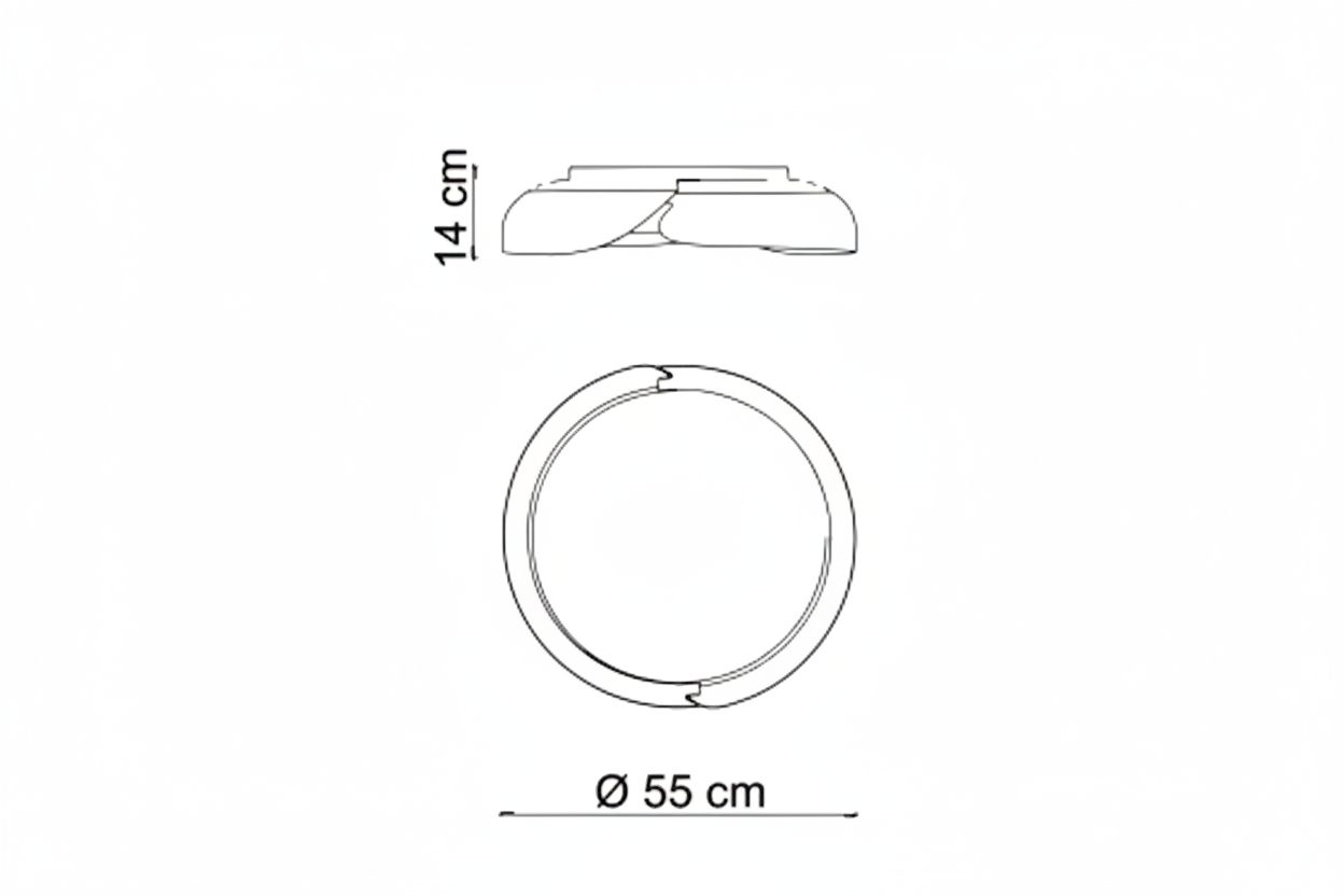 Koska plafoniera 55cm