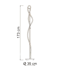 Eclittica lampada da terra Ø35cm