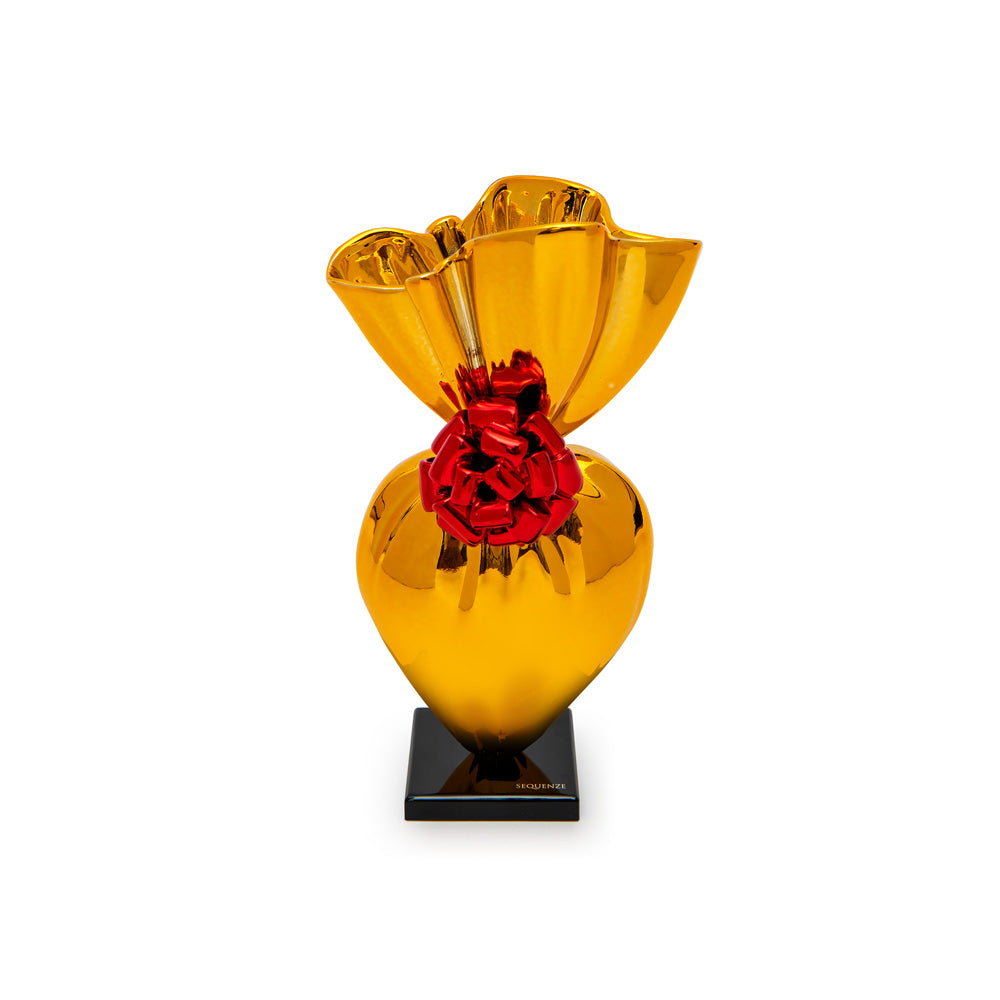 Cuore di caramelle scultura H 33cm