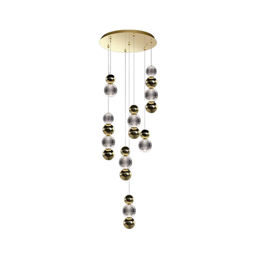 Brillante a 7 pendenti oro