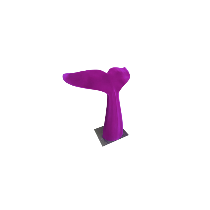 Corsaro scultura viola L140 H120cm