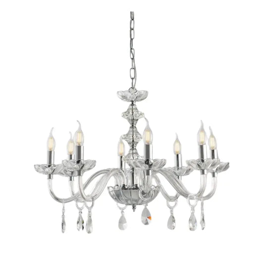 Eleganza cristallina a 8 luci
