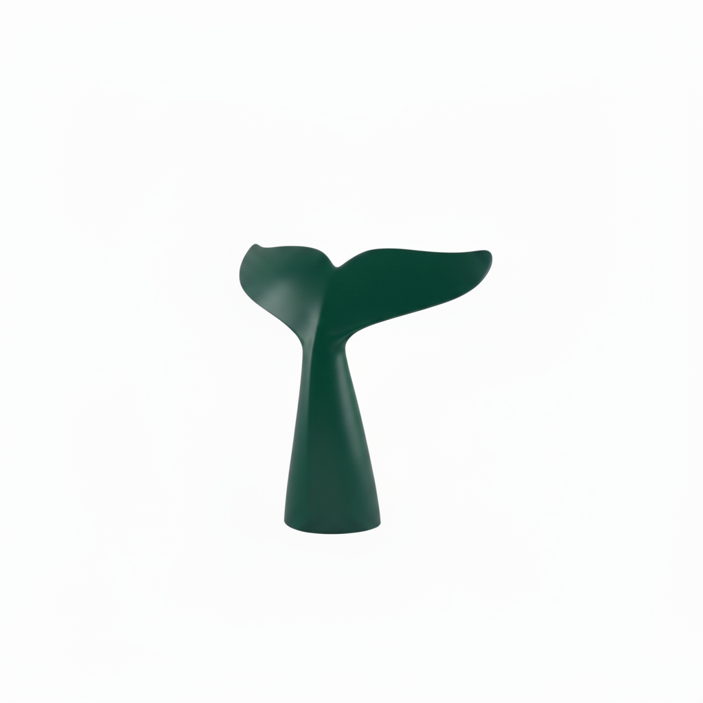 Moby small scultura smeraldo L 31 H 32cm