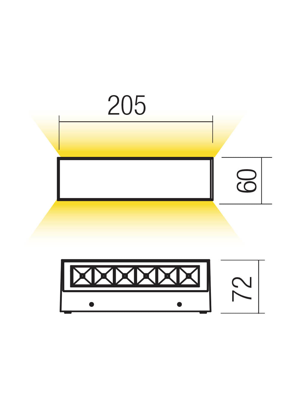 Aroos Applique 3000k Double Emission