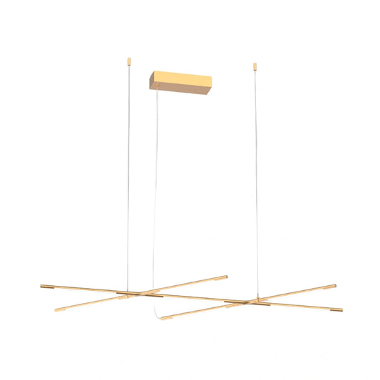 Tubular 7 luci oro