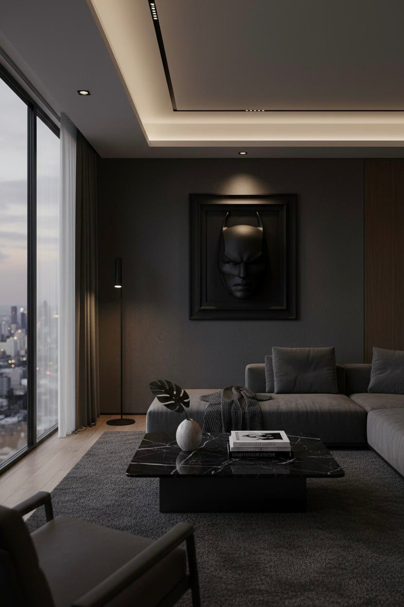 Eroe notturno nero opaco