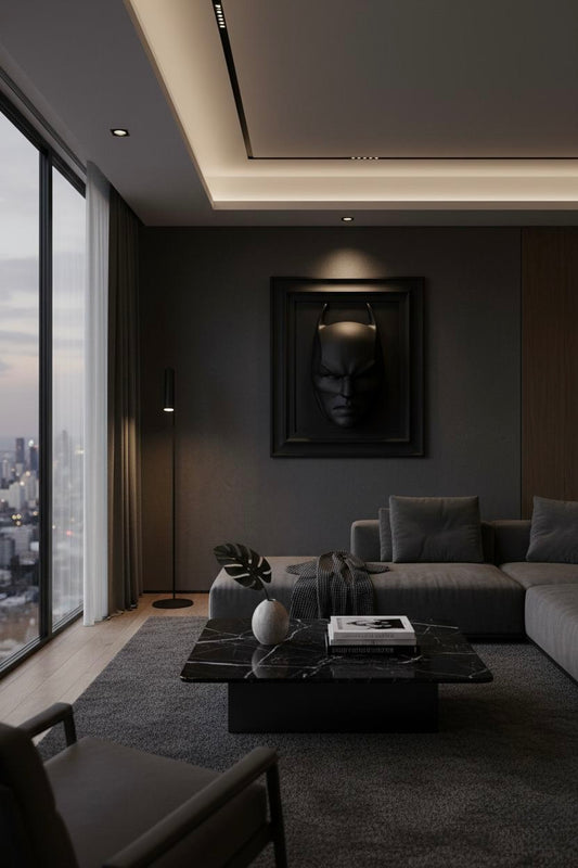 Eroe notturno nero opaco