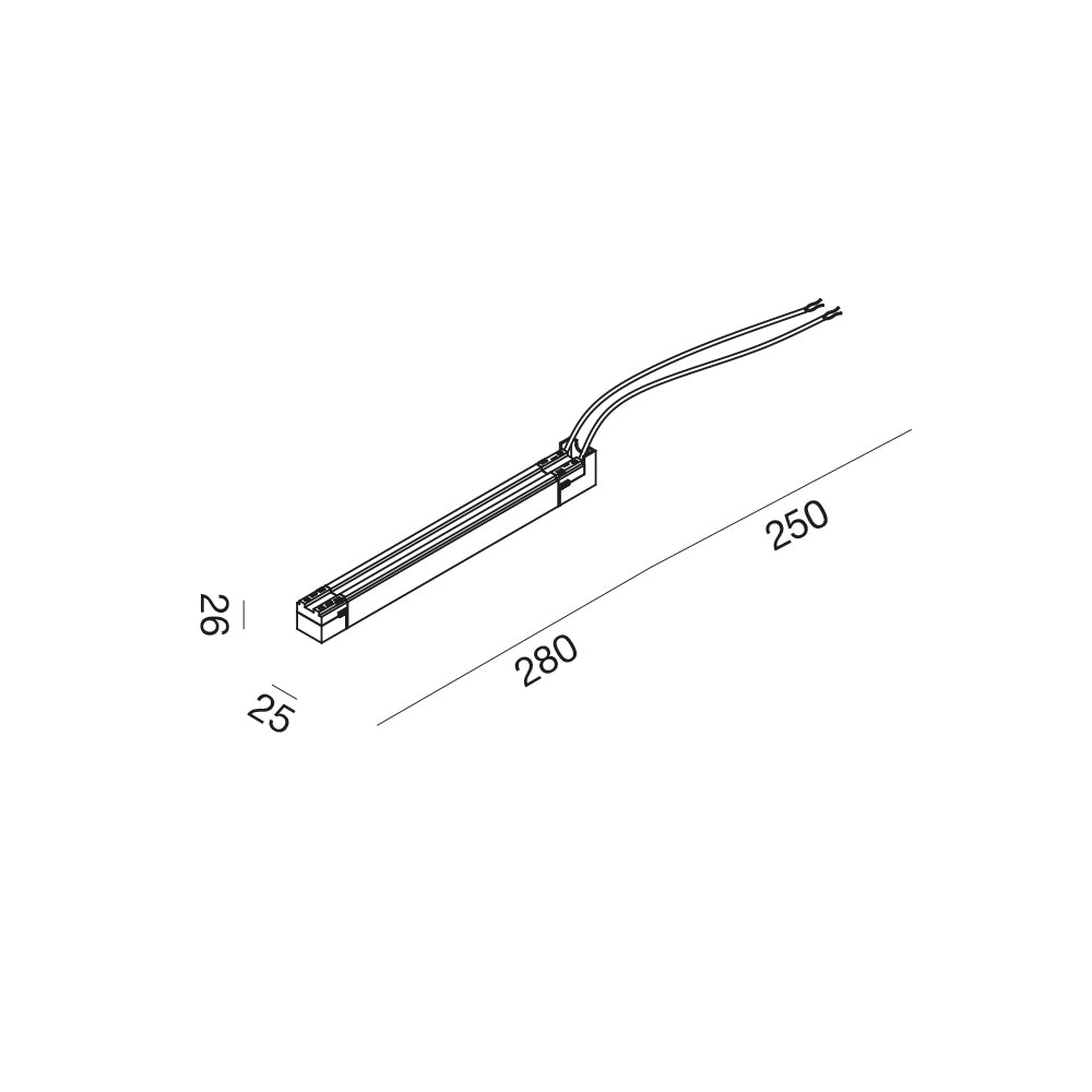 Accessori binario ultrasottile 48Vdc
