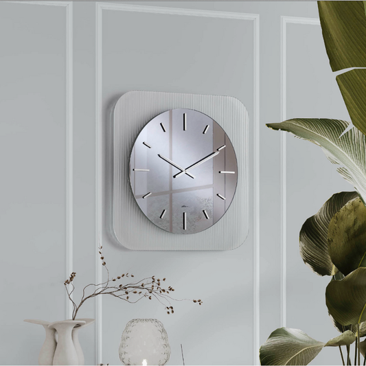 Ondaline orologio vetro trasparente 50x50cm