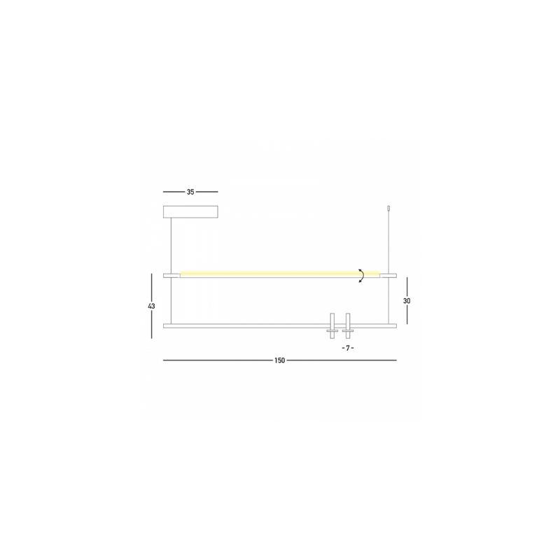 Axis sospensione 150x43cm (art.23251)