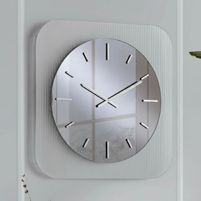 Ondaline orologio vetro trasparente 50x50cm