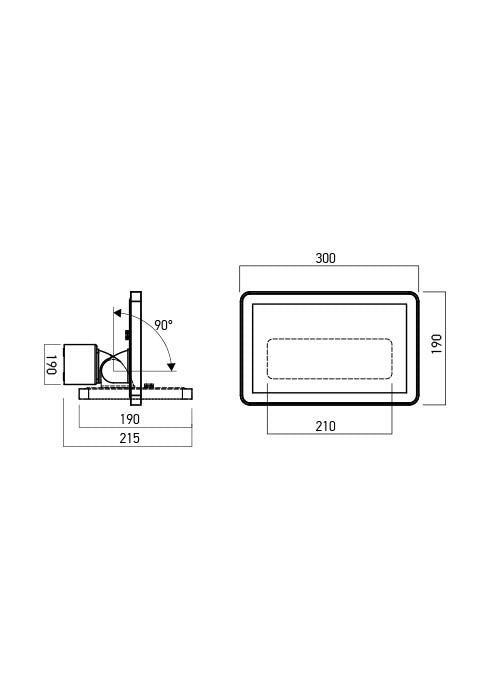 Flux Proiettore orientabile 210mm