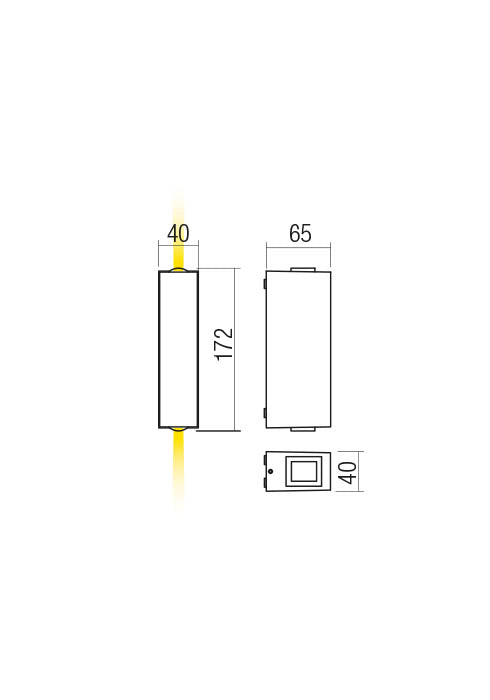 Ace applique da parete 3000k