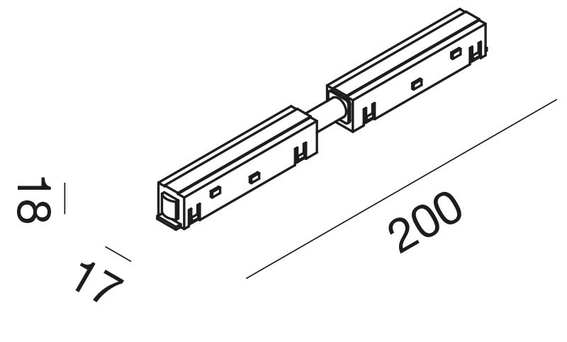 Accessori binario per proiettori 48Vdc