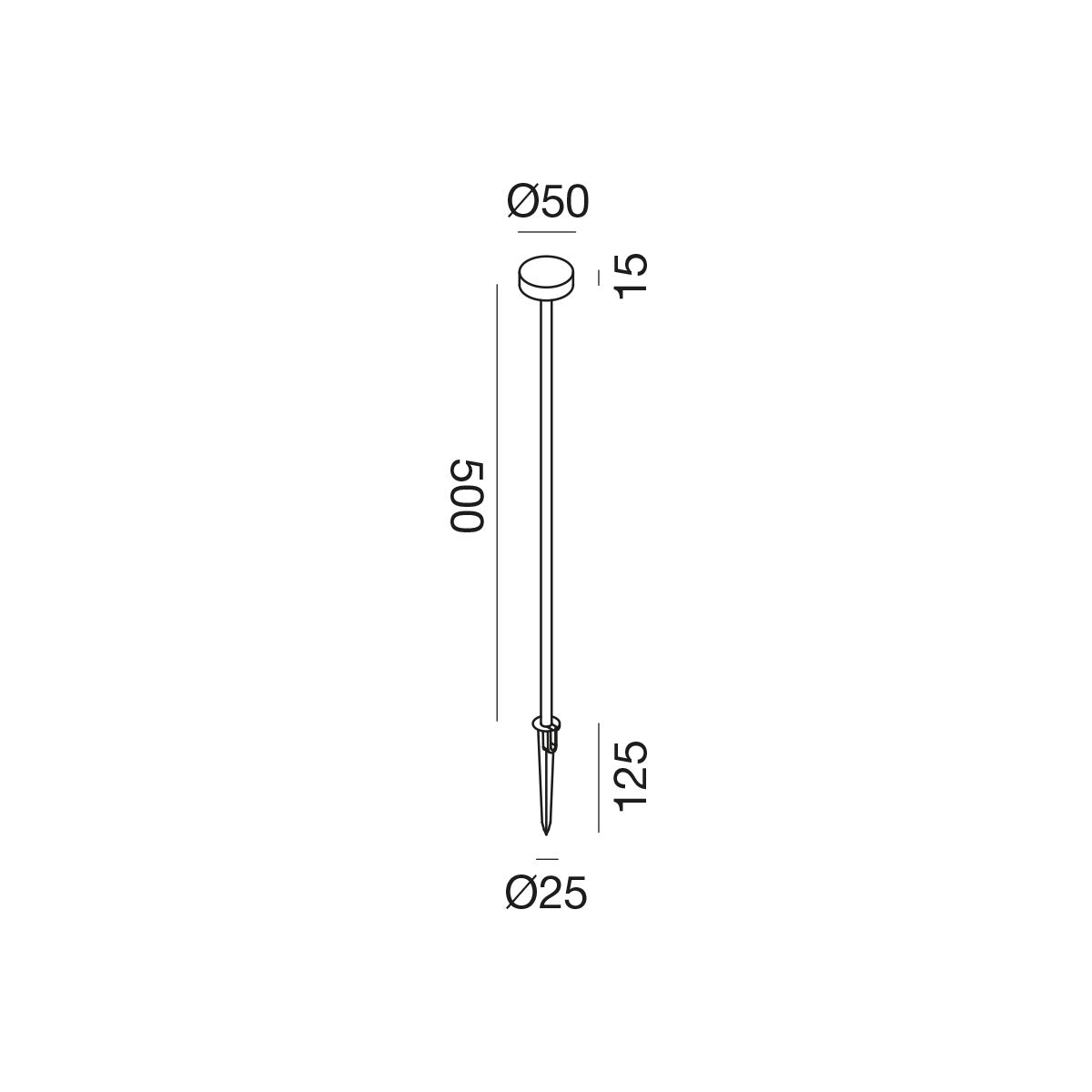 Spike medium paletto