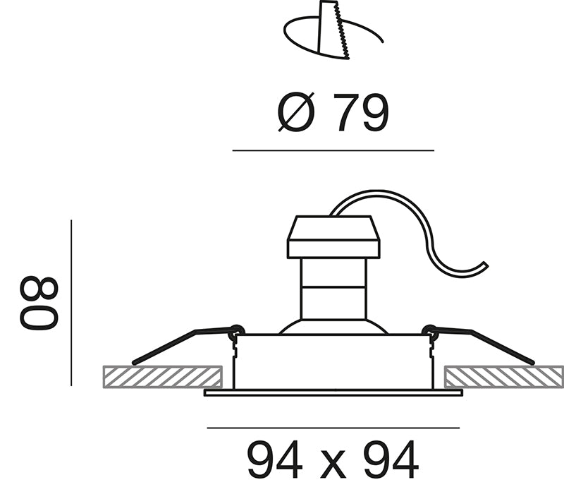 QUADRA-TILT 94x94 faretto