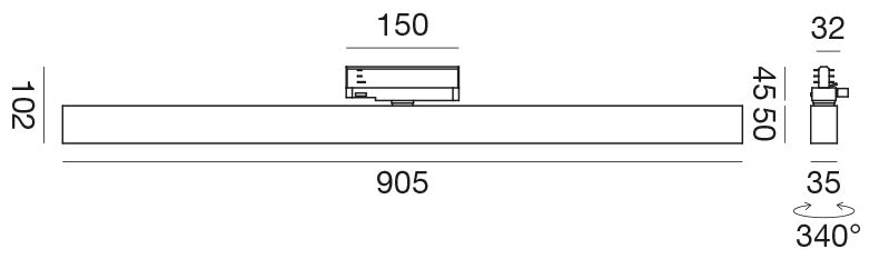 Linear Track  905cm