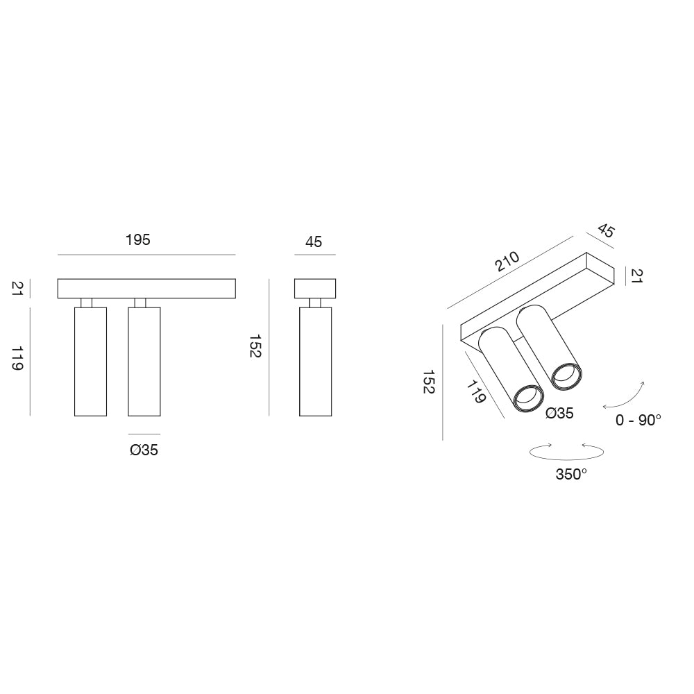Beam Duo faretto