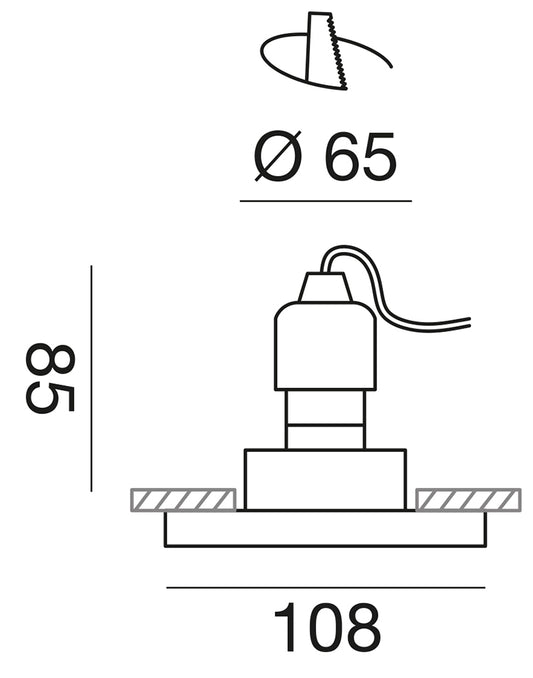 Diamond Prism faretto 108cm