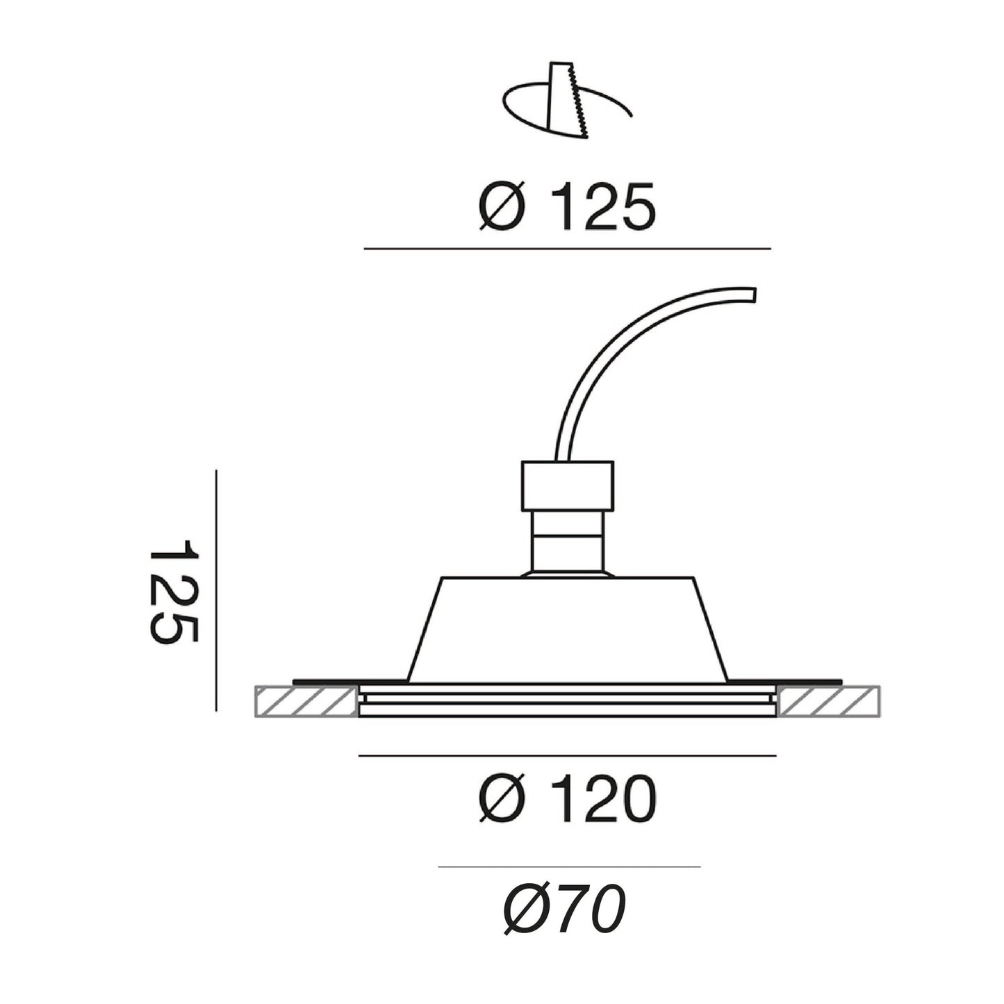 AuraSoft Small faretto Ø120
