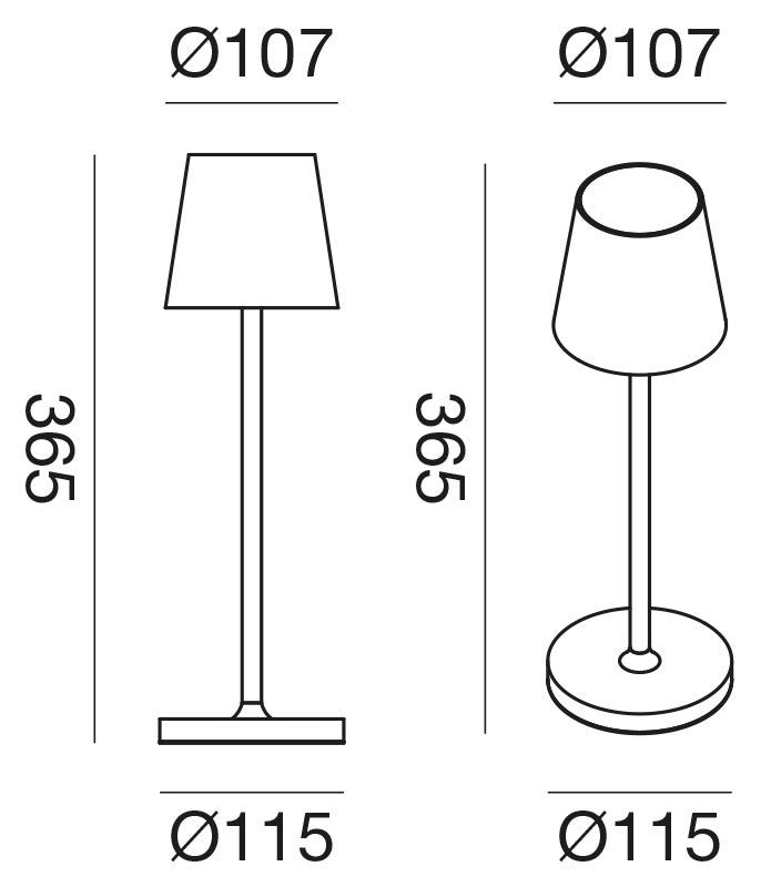 Gimmy lampada da tavolo