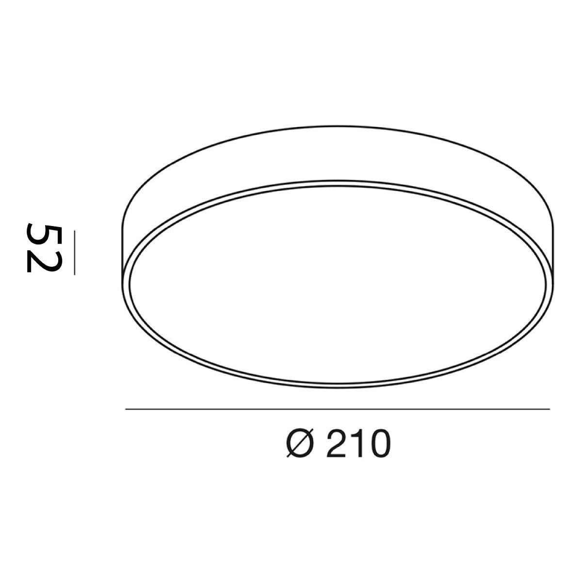 Bake medium lampada da soffitto Ø210