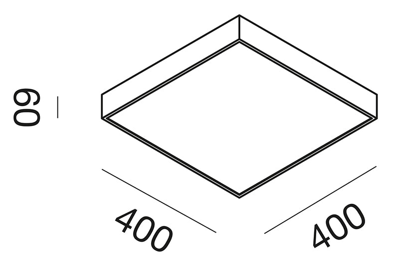Square Horizion Plafoniera