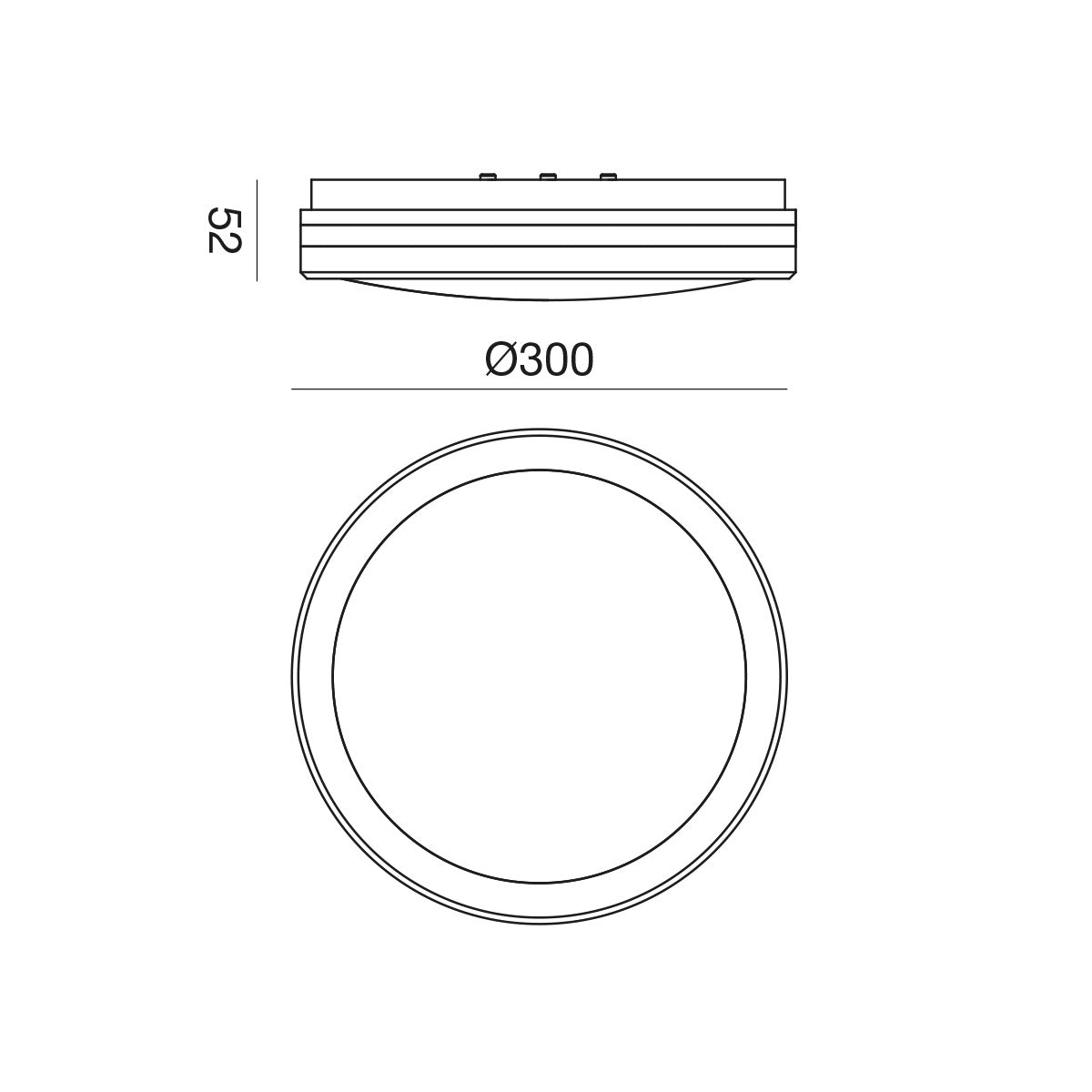 Ring lampada da soffitto