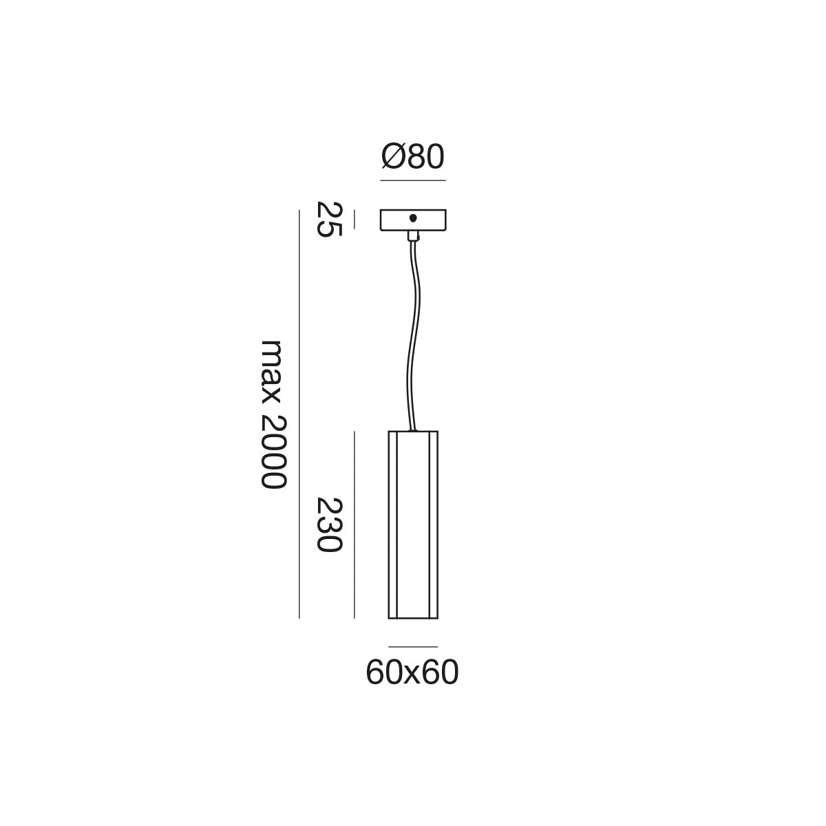 Fineline sospensione 60x60