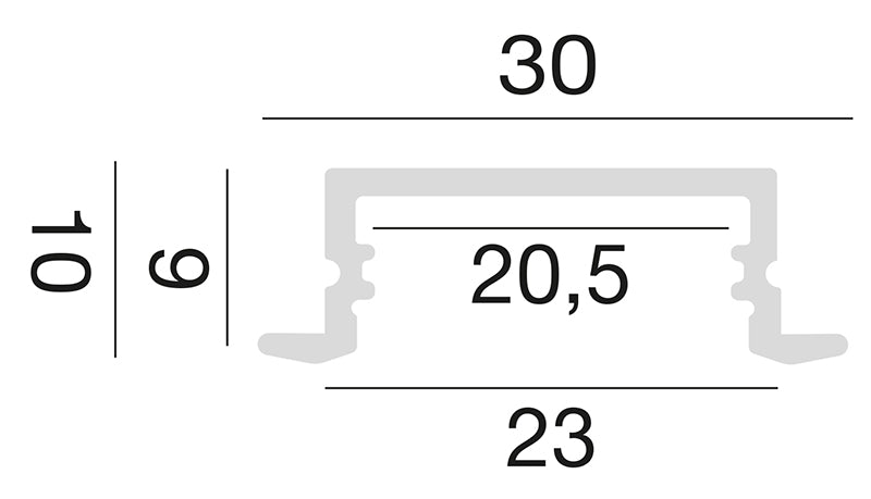 Aura profilo in alluminio