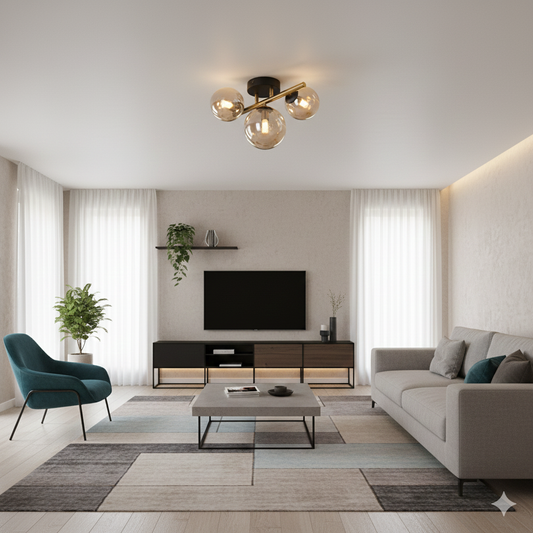 Riha plafoniera a 3 oro