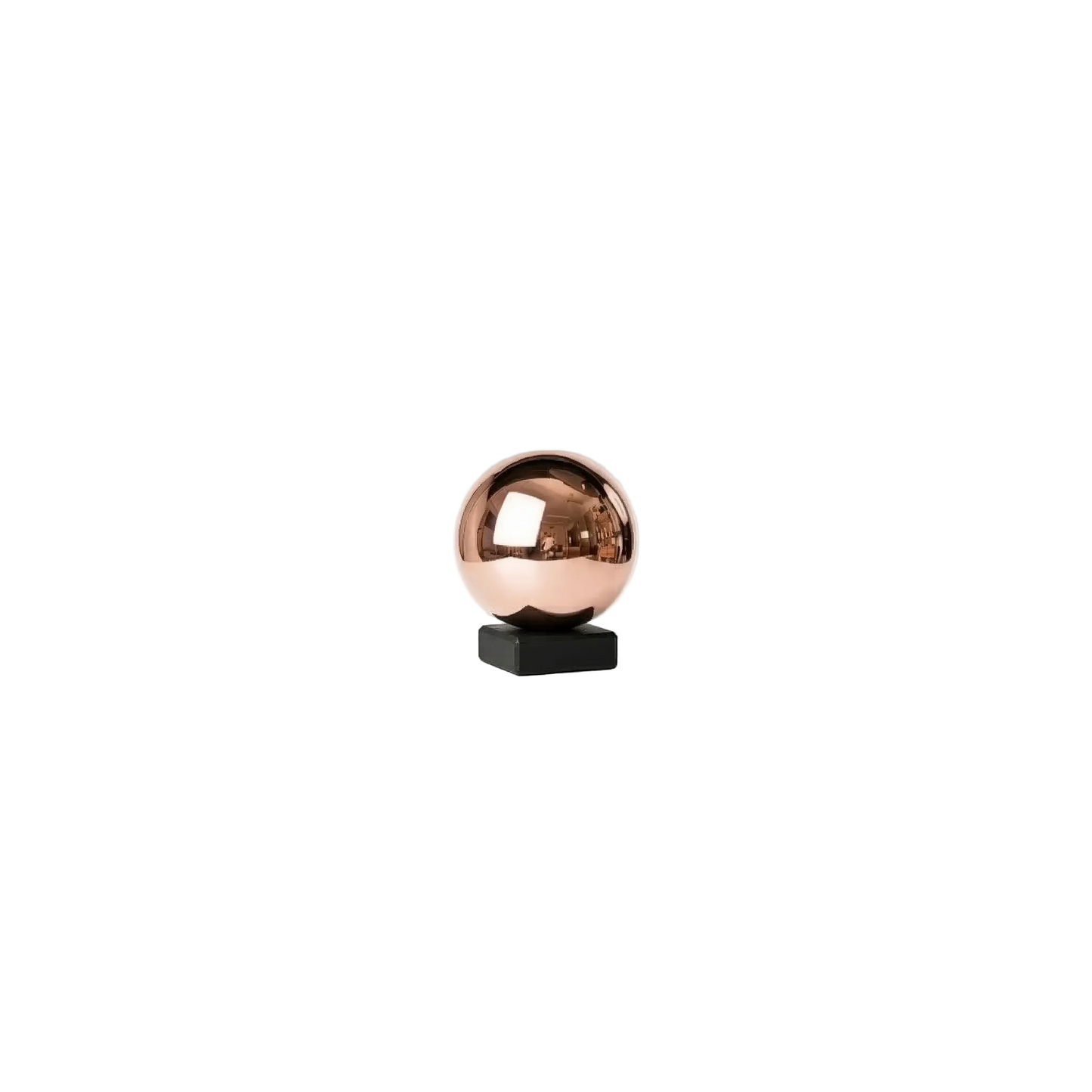 Sfera materia oro rosa scultura