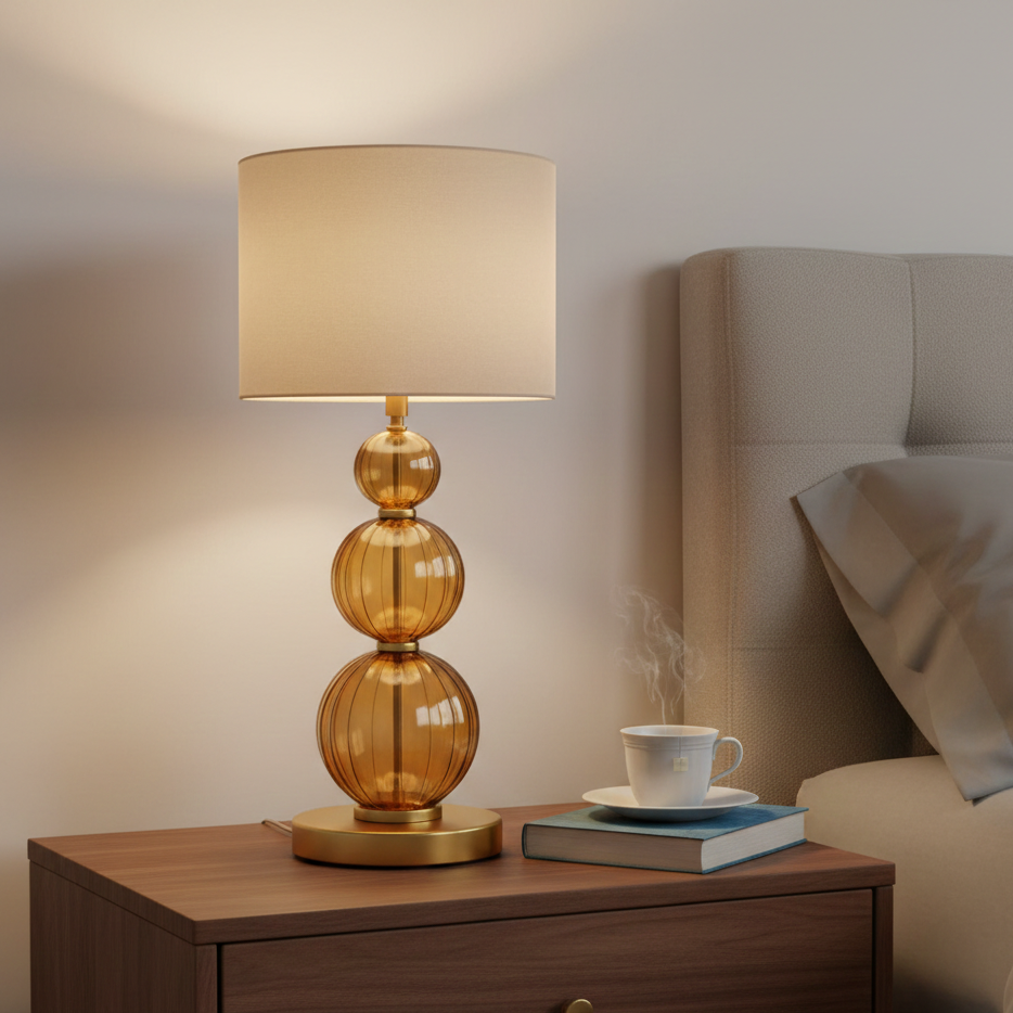 Aura Amber lampada da tavolo