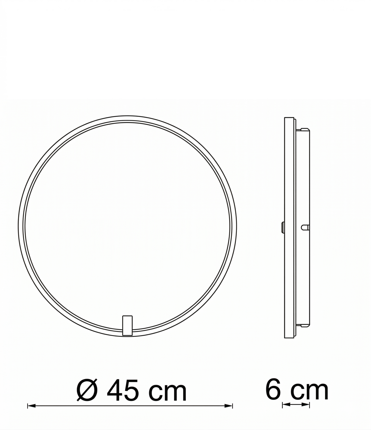 Nairobi applique/lampada da soffitto oro  Ø45cm