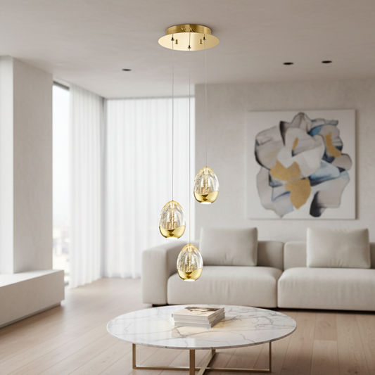 Golden egg a 3 luci oro