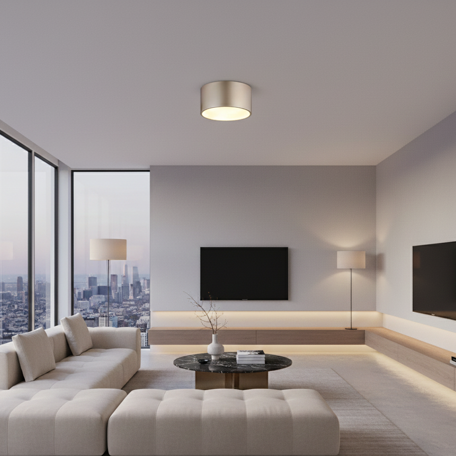 Raymond plafoniera singola oro