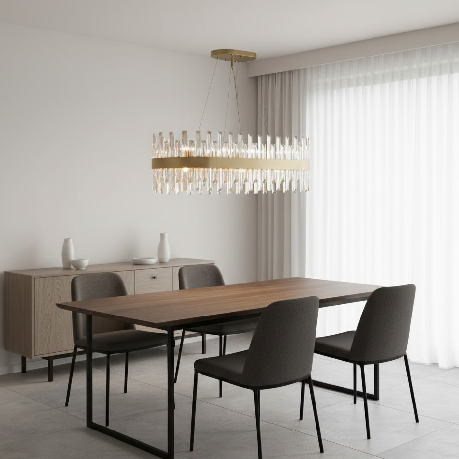 Zenna ovale a 28 luci oro